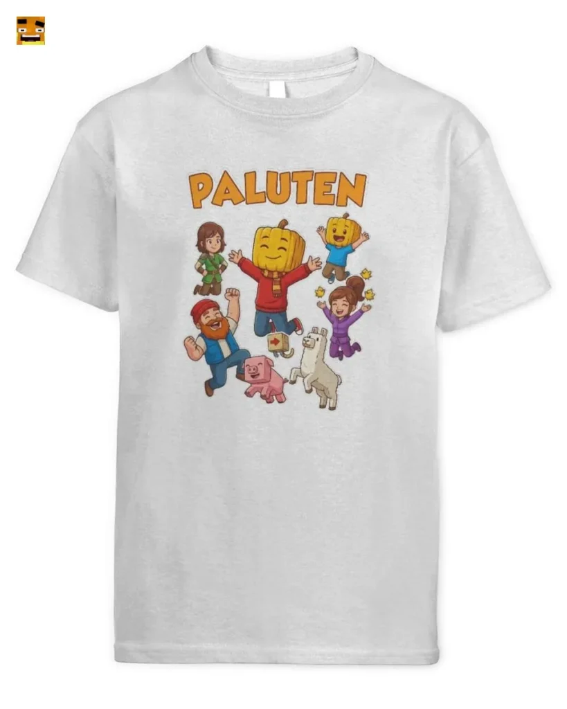Paluten Lustiges Kürbiskopf Gamer Team Abenteuer T-Shirt kaufen