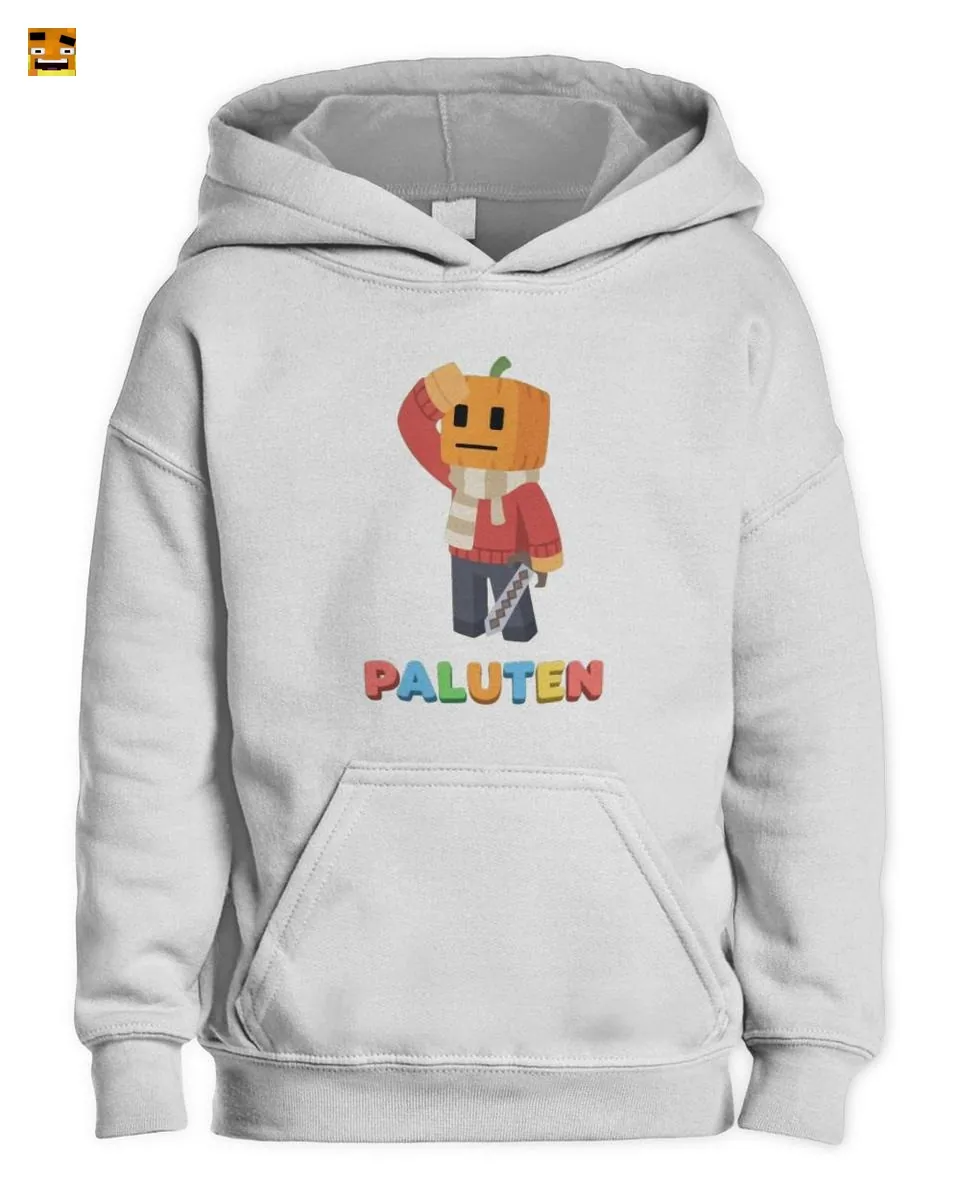 Paluten Niedlicher Kürbiskopf-Gamer Held im Block-Sti T-Shirt - Image 2