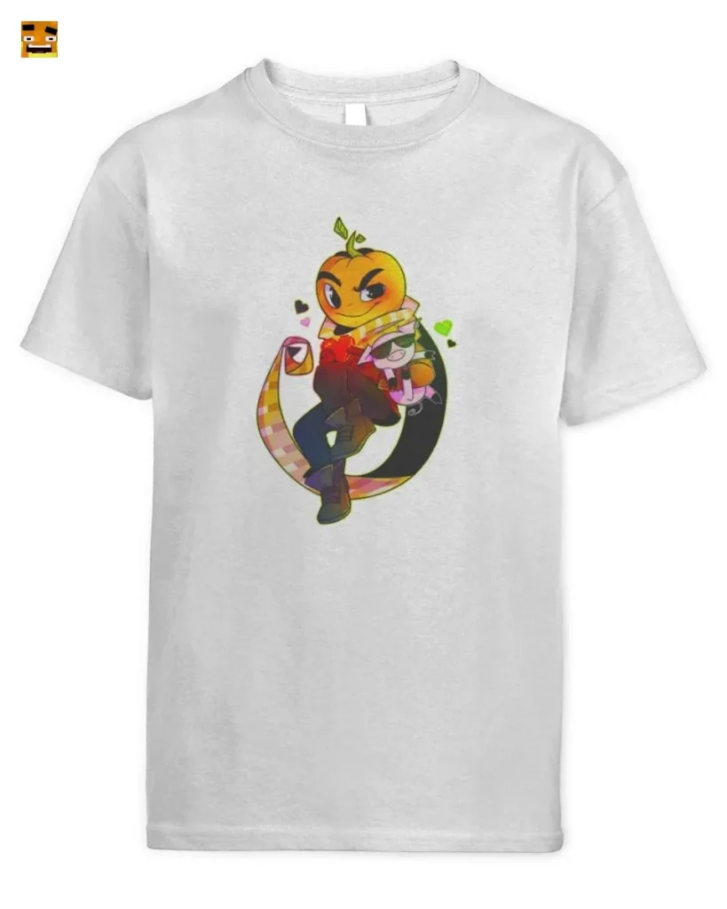 Paluten Pumpkin Gamer & Cool Pig Companion Video Game T-Shirt