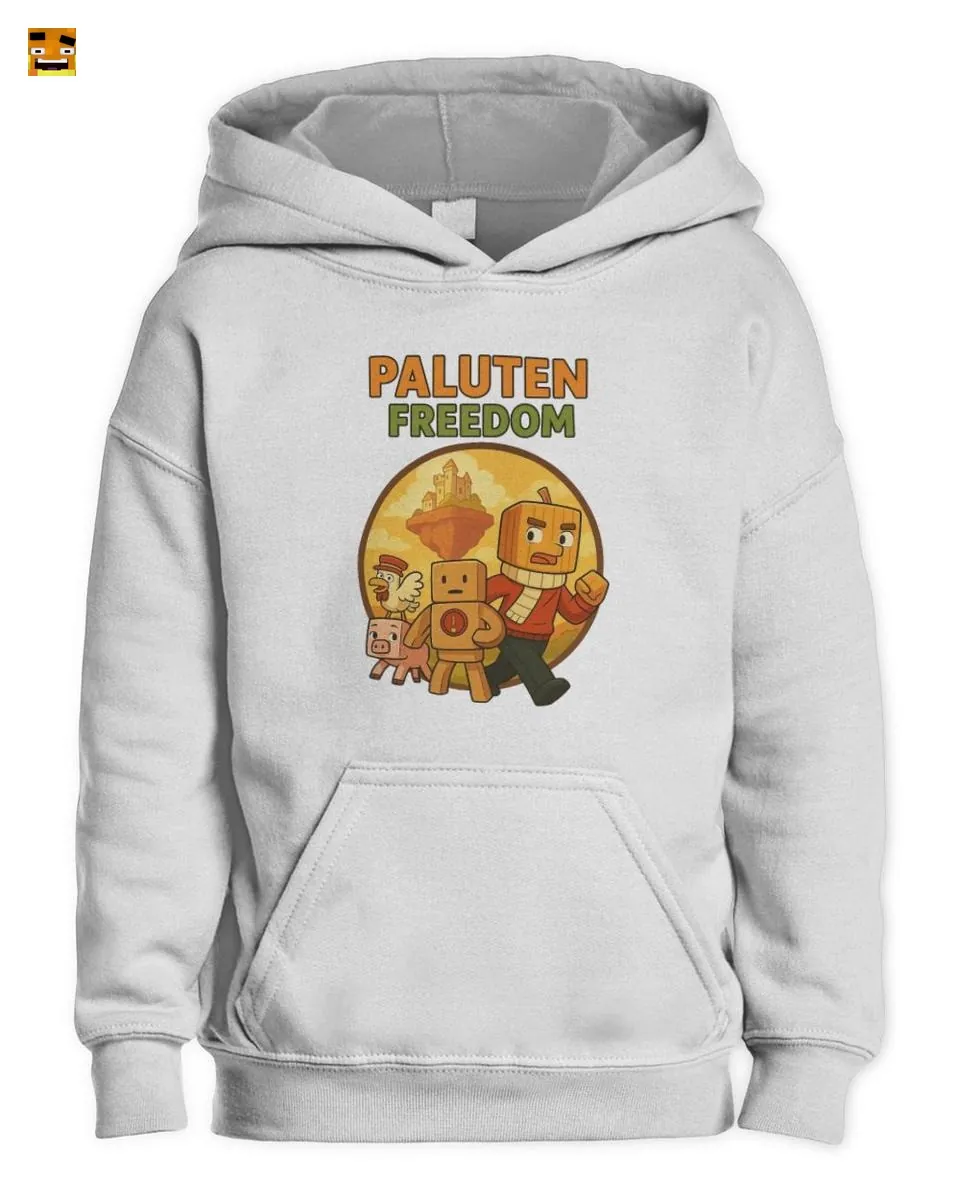 Paluten Pumpkin Gamer & Friends on a Blocky Adventure T-Shirt - Image 2