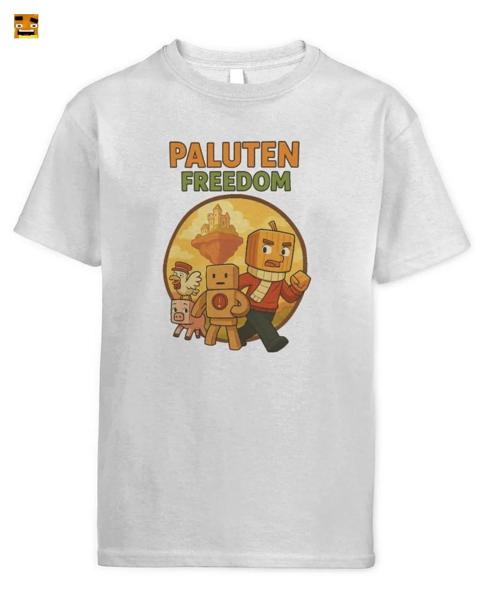 Paluten Pumpkin Gamer & Friends on a Blocky Adventure T-Shirt