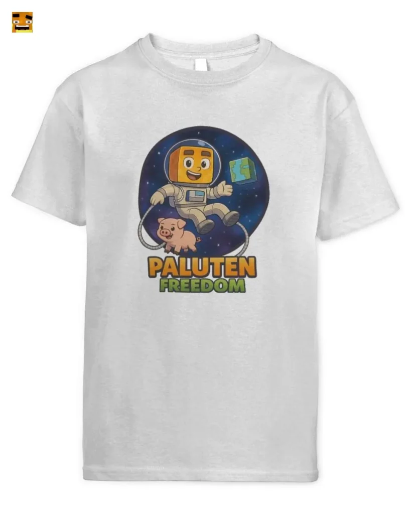 Paluten Pumpkin Gamer & Pig Companion's Galactic Adve T-Shirt