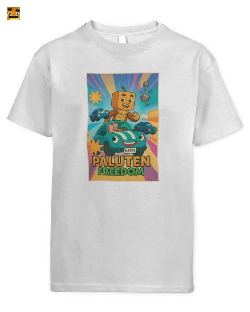 Paluten Pumpkin Gamer & Pig Pal's Retro Racing Advent T-Shirt