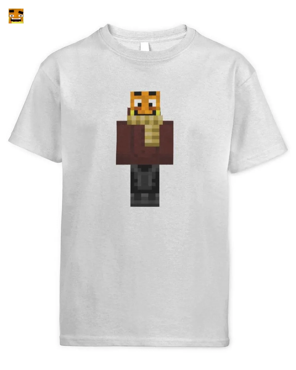 Paluten Pumpkin Head Gamer Block Game Character Art T-Shirt