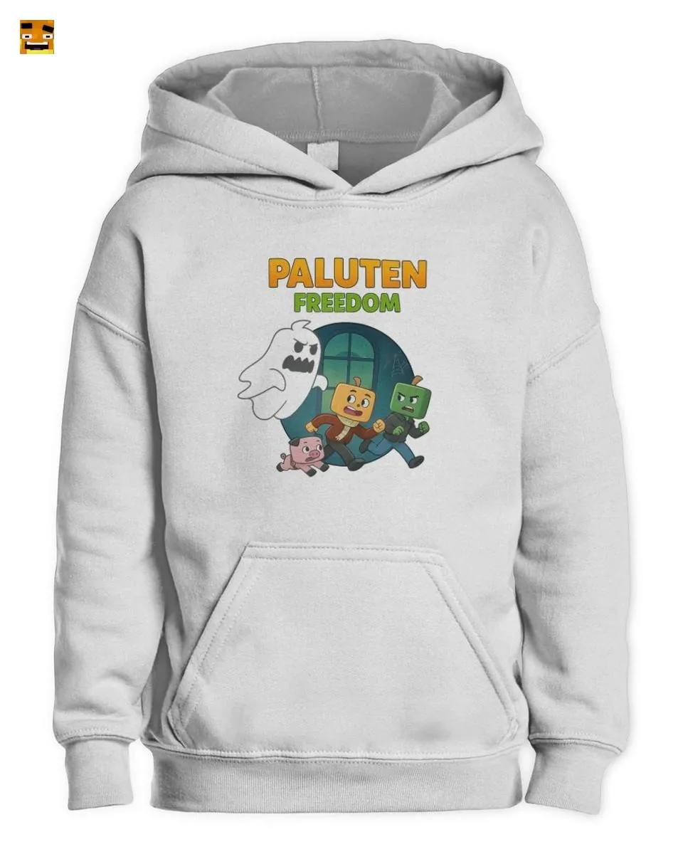 Paluten Pumpkin Head Gamers Spooky Ghost Chase T-Shirt kaufen - Image 2