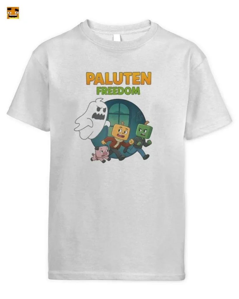 Paluten Pumpkin Head Gamers Spooky Ghost Chase T-Shirt kaufen