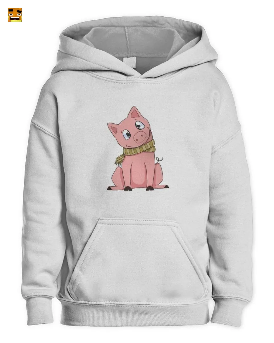 Paluten Süßes Gamer Schwein mit Schal Kawaii Glückssc T-Shirt - Image 2