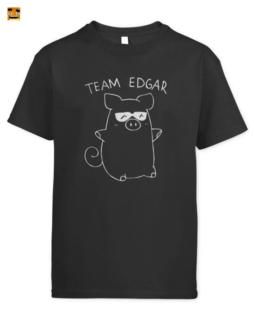 Paluten Team Edgar Cool Pig with Sunglasses Gamer Fan T-Shirt