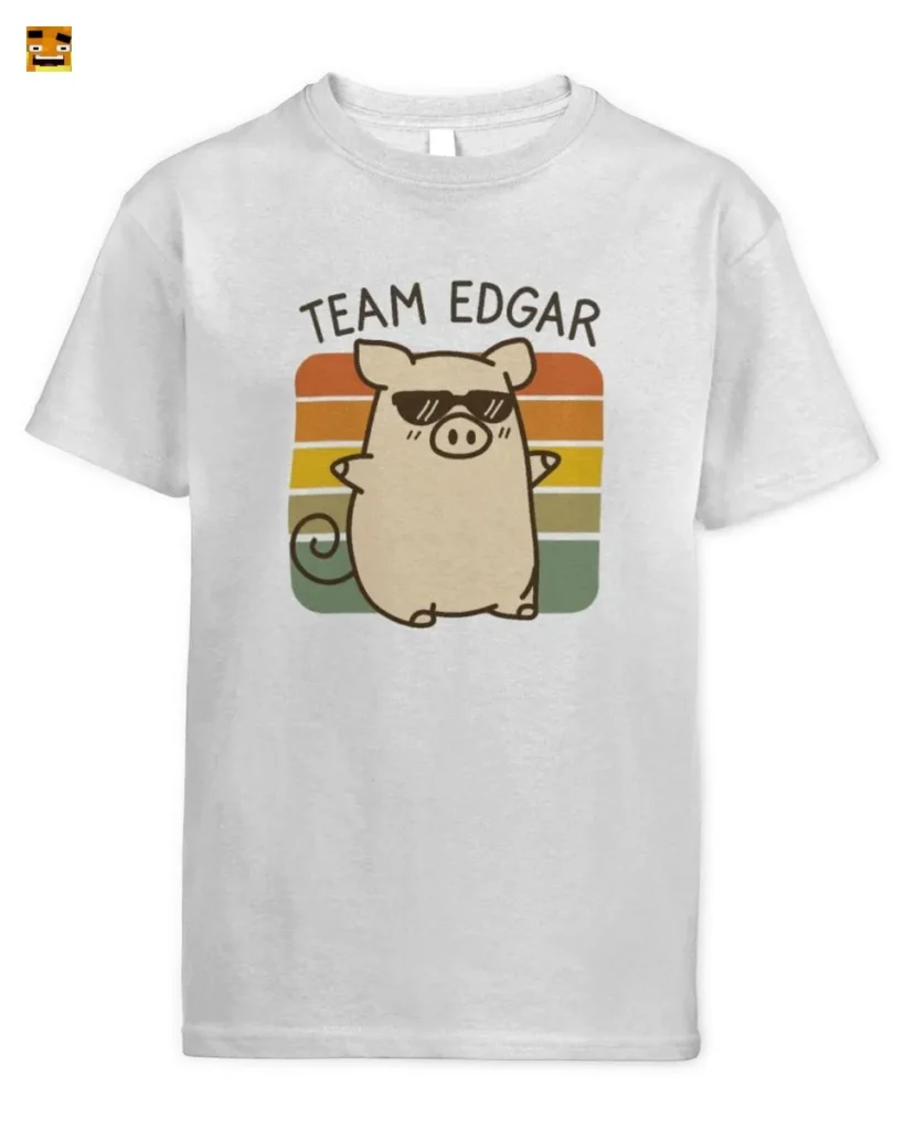 Paluten Team Edgar Cool Pig with Sunglasses Vintage R T-Shirt