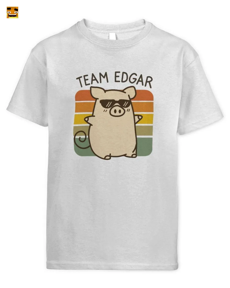 Paluten Team Edgar Cool Pig with Sunglasses Vintage R T-Shirt