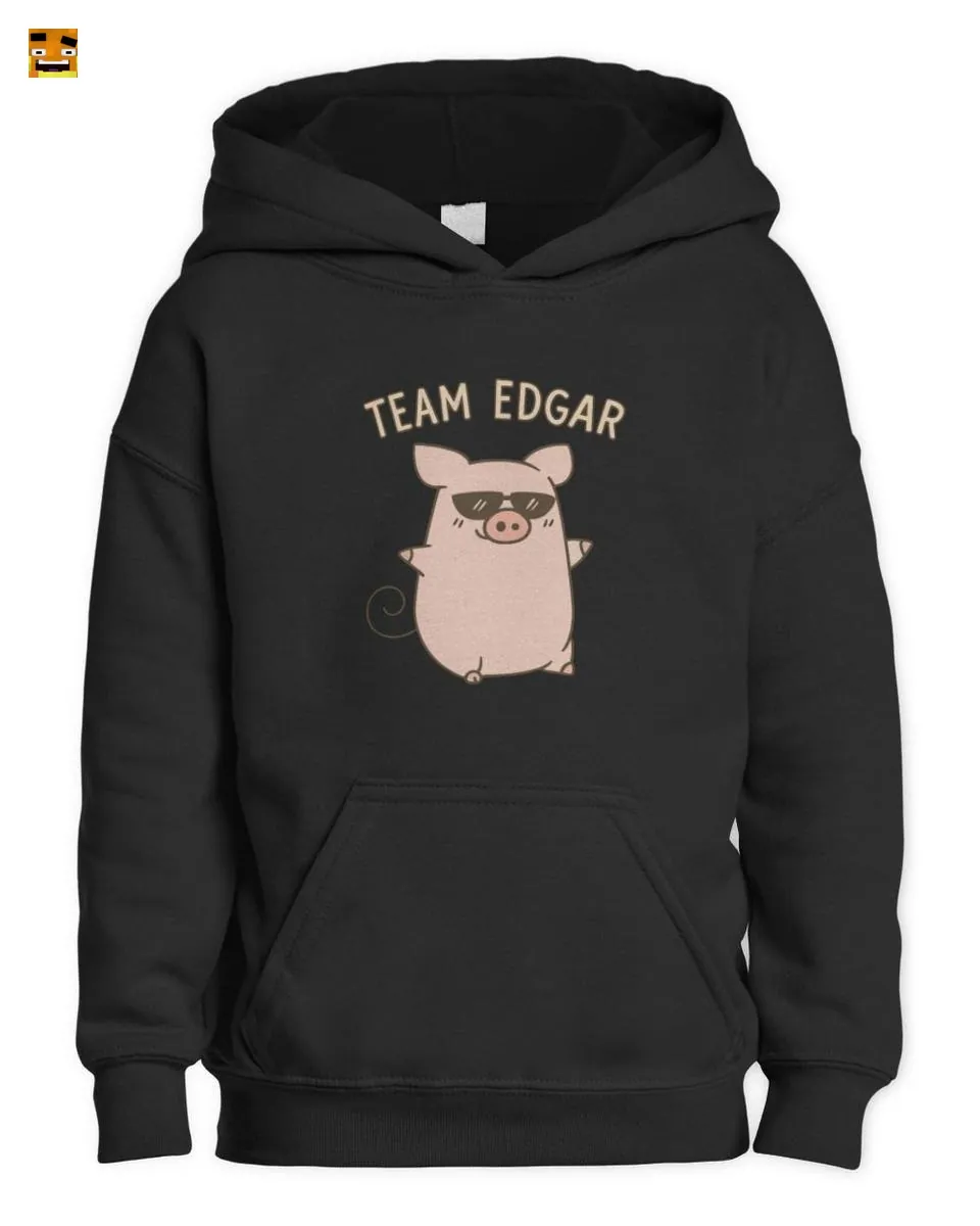 Paluten Team Edgar Cute Cartoon Pig with Sunglasses R T-Shirt - Image 2