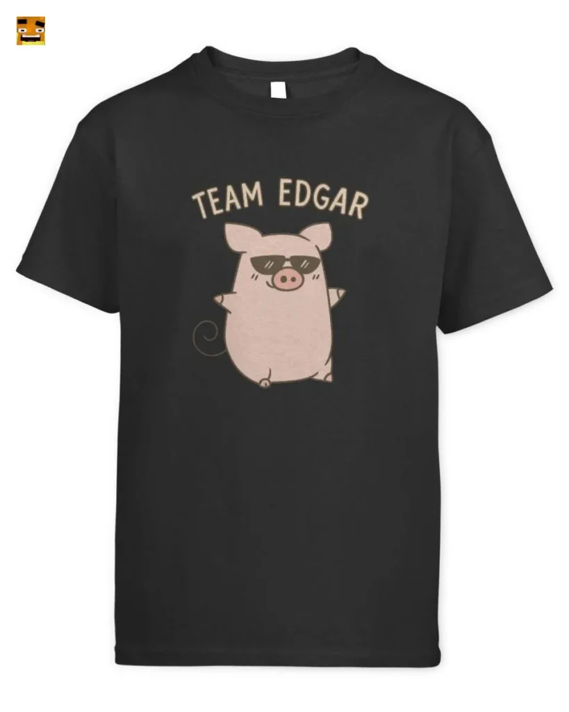 Paluten Team Edgar Cute Cartoon Pig with Sunglasses R T-Shirt